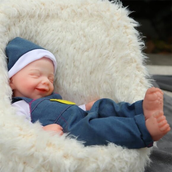 🆕 15 inches Soft Vinyl Body Realistic Reborn Baby Boy Doll - Picture 7 of 8